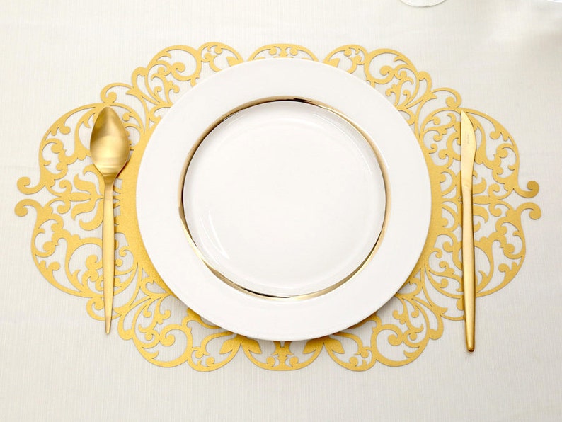Luxurious Laser Cut Dining Placemats set of 20 Table Mats Etsy