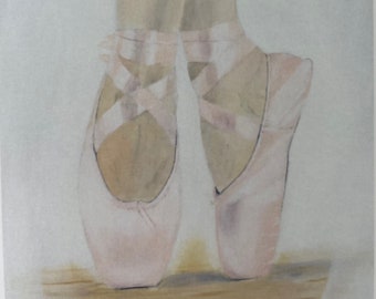 Ballet Shoes. On Point - Ballet dancer. Daughters Birthday.Dancing Card. Ballet Exams. birthdays,
