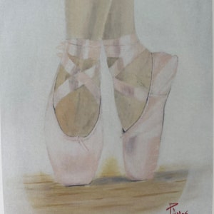 Scarpe da ballo. On Point - Ballerina. Figlie Birthday.Dancing Card. Esami di balletto. compleanni,