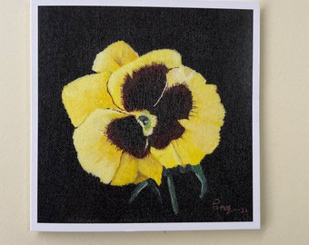 Pansy card, Pansy Flower,