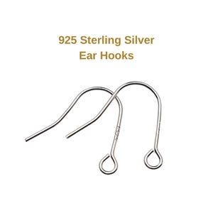 925 Sterling Silver Revert U Shape Earring Hook French Wire Earring Findings Hook Ear Wire Earrings Jewelry Making Earrings Style #6