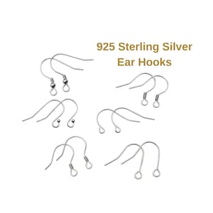 925 Sterling Silber Ohrring Haken Französisch Draht Ohrring Zubehör Haken Ohr Draht Ohrringe Schmuck machen Ohrringe Zubehör