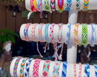 Mystery Friendship Bracelet Pack ~ Woven Boho Style, Party Favors, Birthday Gift, Customizable Colors
