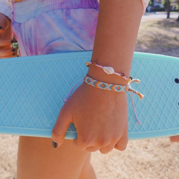 VSCO fish friendship bracelet pattern handmade woven bracelet/anklets