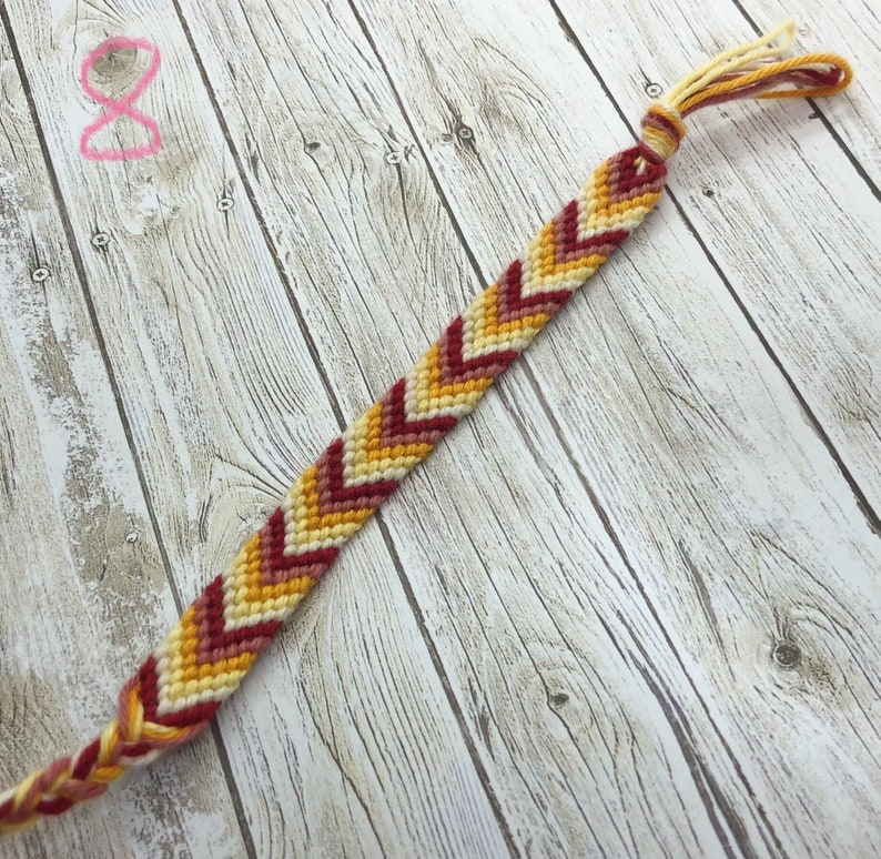 Hand crafted woven VSCO friendship bracelets macrame knotted affordable bracelets/anklet 8