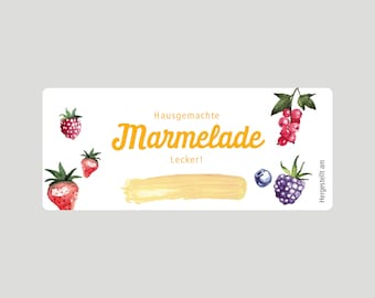 Etiketten für Marmelade, 50 Stück