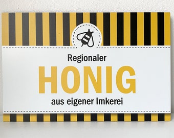 Schild Imkerei Honigverkauf #No. 1301s