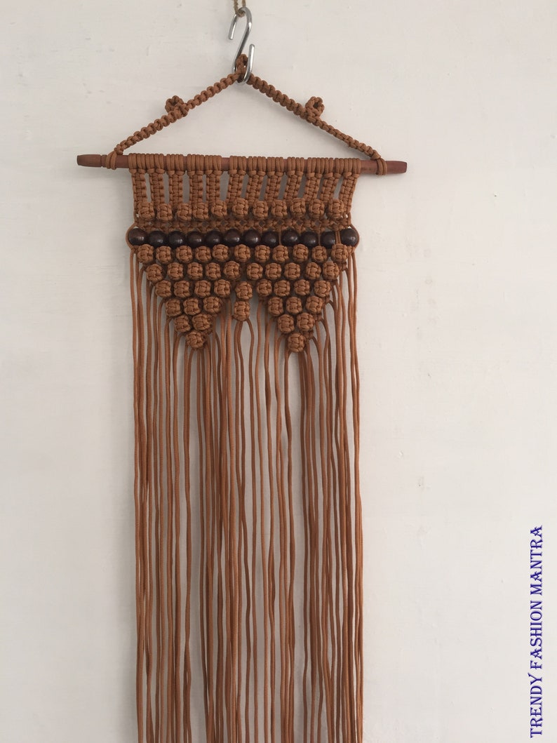 Brown Macrame Pattern Macrame Wall Hanging Pattern Macrame Etsy