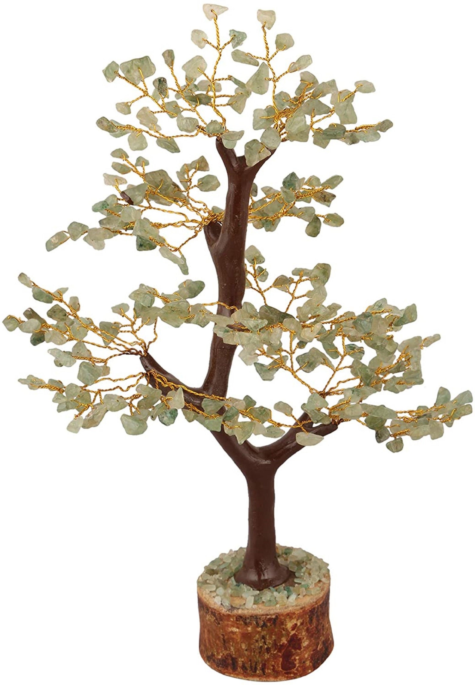 Gemstone Tree Green Jade Gemstone Bonsai Money Tree Healing Etsy