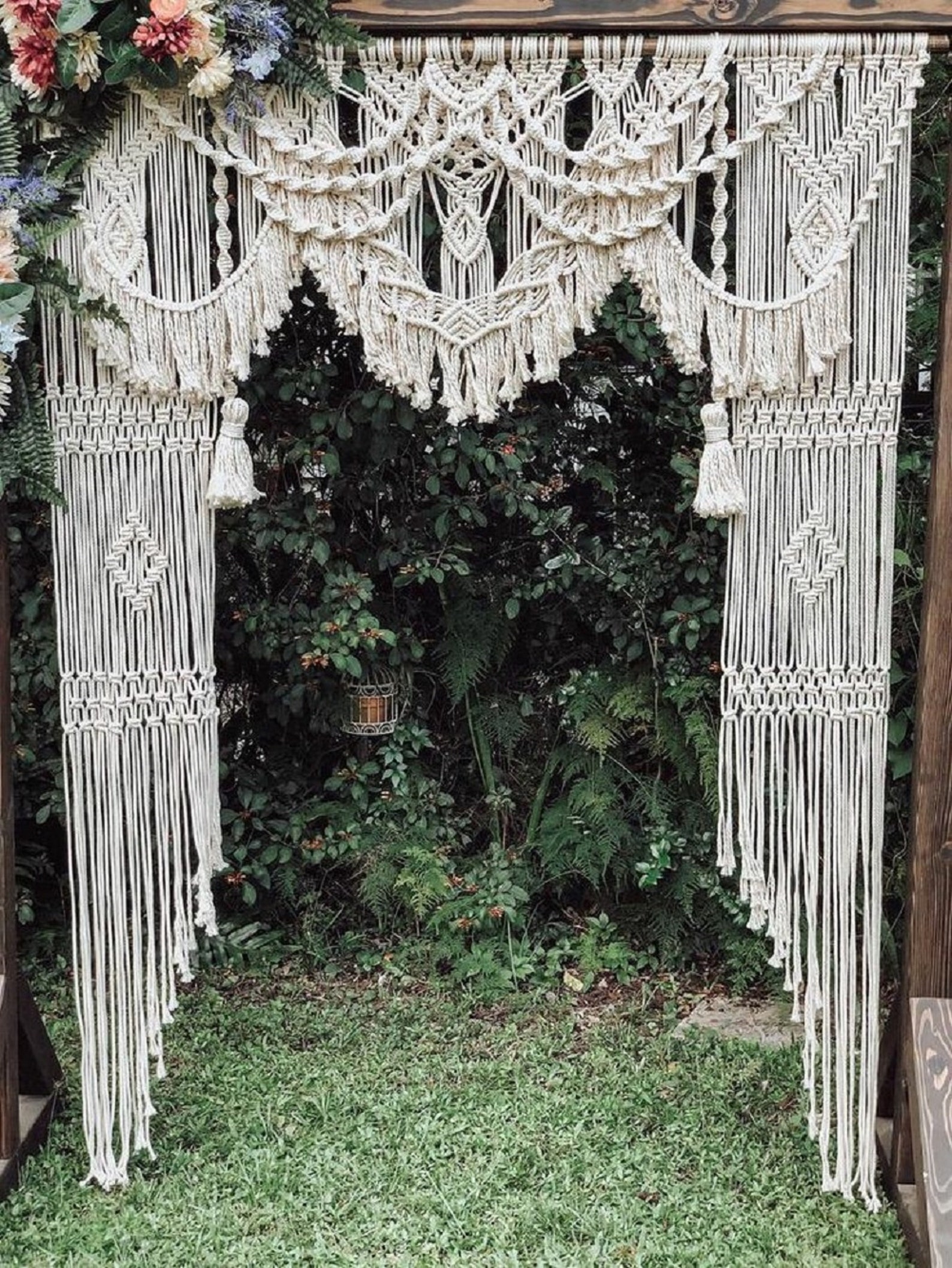 Makramee Vorhang Makramee Wandbehang Boho Art Wandteppich Wand | Etsy