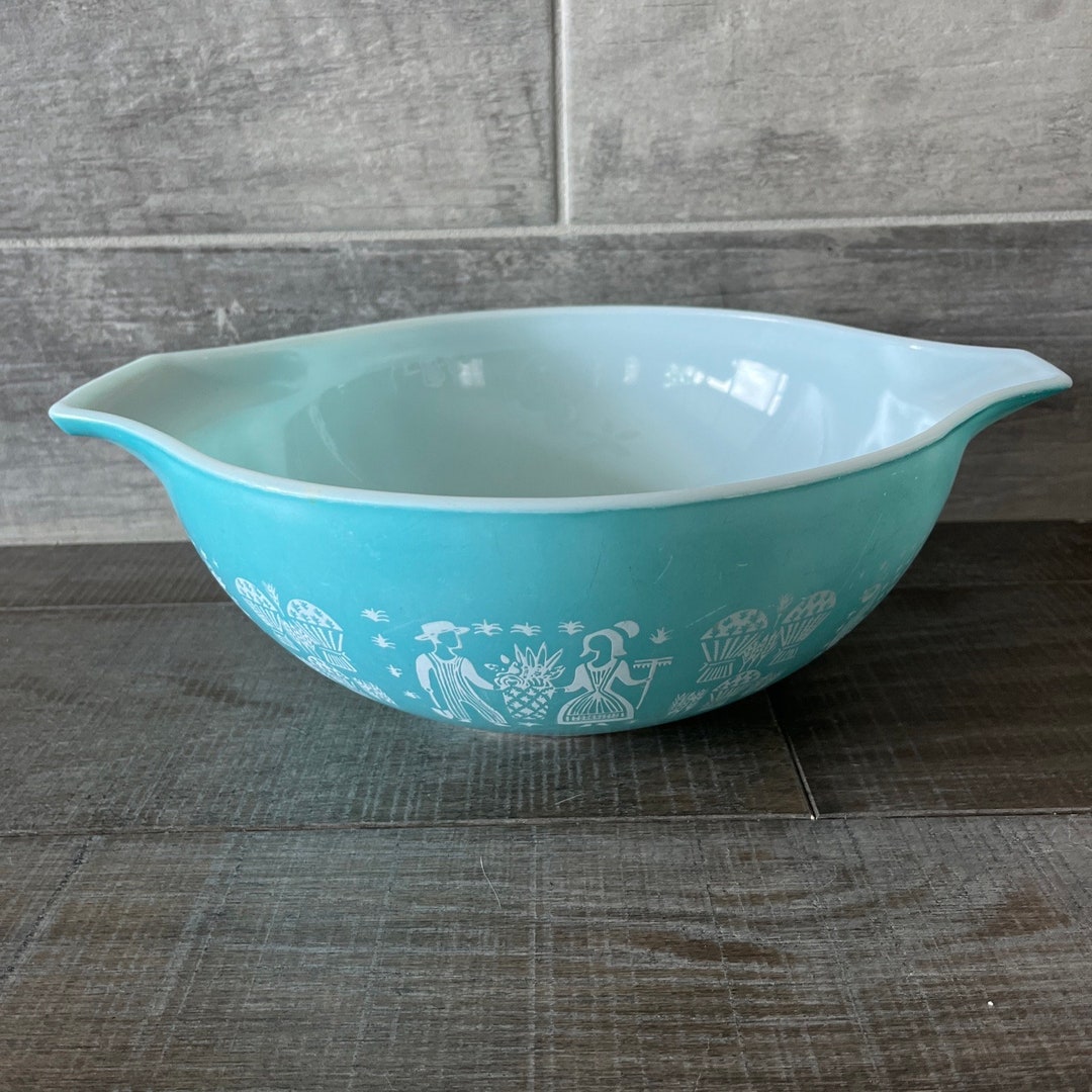 Vintage Pyrex Amish Butterprint Cinderella Bowl 4 Quarts 444 - Etsy