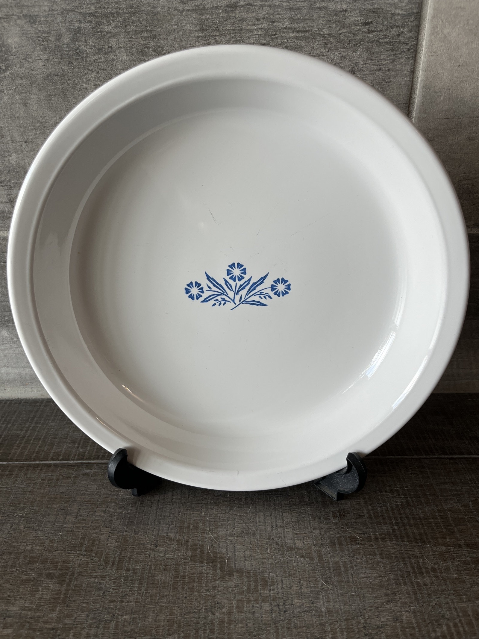 Vintage Pie Plate Corning Ware P-309 ~ 9 Inch Blue Cornflower Made In USA