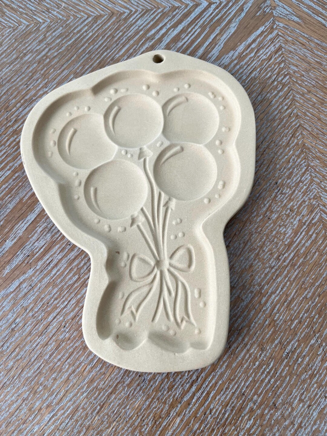 Pampered Chef Celebration Balloons STONEWARE Mold 1991 6.5”X 5” Made in ...