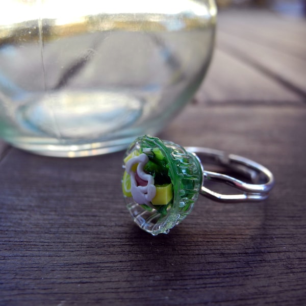 Gesuder Salat-Ring aus Fimo - Hand Made
