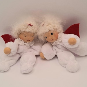 angel couple, guardian angel, Waldorf angel, angel, Nicky angel, Nicky doll, cuddly doll