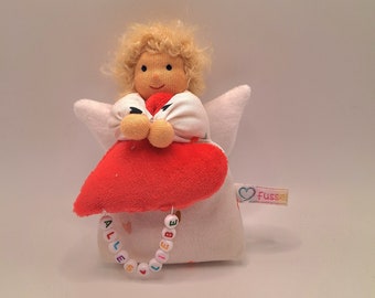 Heart doll, guardian angel, angel, stuffed angel, Waldorf angel, Waldorf doll, doll