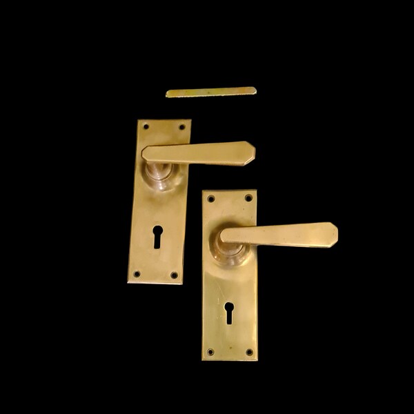 Gold Door Handles Etsy UK