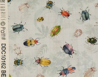 Michael Miller Patchwork Fabric 0,5 m Michael Miller Fabrics Beetles and Bugs, Explorer by Louise Nisbet