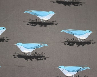 Charley Harper Western Birds 0,5 m tissu en coton biologique