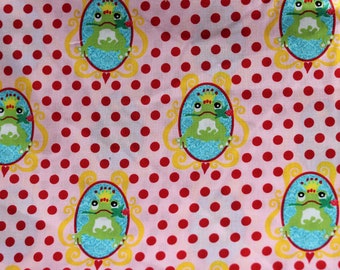 Poplin FROSCHPRINZ ARTHUR dots (design dwarf beautiful) cotton fabric