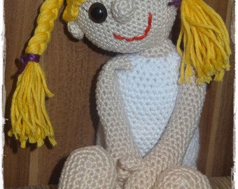 Crochet pattern doll PDF