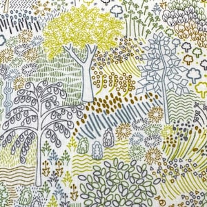 COTTON Woodland Walk -Misty Morning LIBERTY LONDON