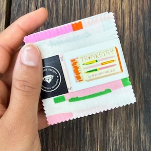 Mini Charm Pack Trinketry Moda Precut Stoffpaket 42 Quadrate 6,35x6,35 cm Baumwolle Ruby Star Society Melody Miller