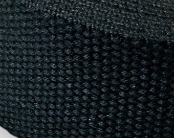 Webbing SOFT cotton-polyester mix BLACK 4 cm