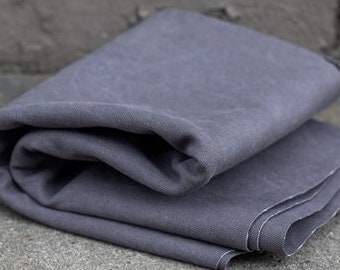 Heavy washed canvas by mind the MAKER (PEWTER)