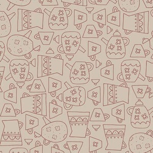 Flower & Grow RED NATURE (COTTON) by Natalie Bird of The Birdhouse