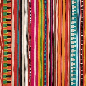 Heavy canvas by ALEXANDER HENRY (colorful stripes)