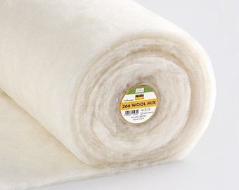 WOOL MIX fleece Light, soft natural fiber volume fleece for blankets, quilts and clothing