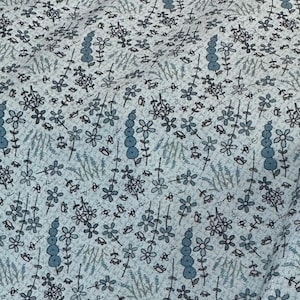 Lynette Anderson Baumwolle BOTANICALS BLAU