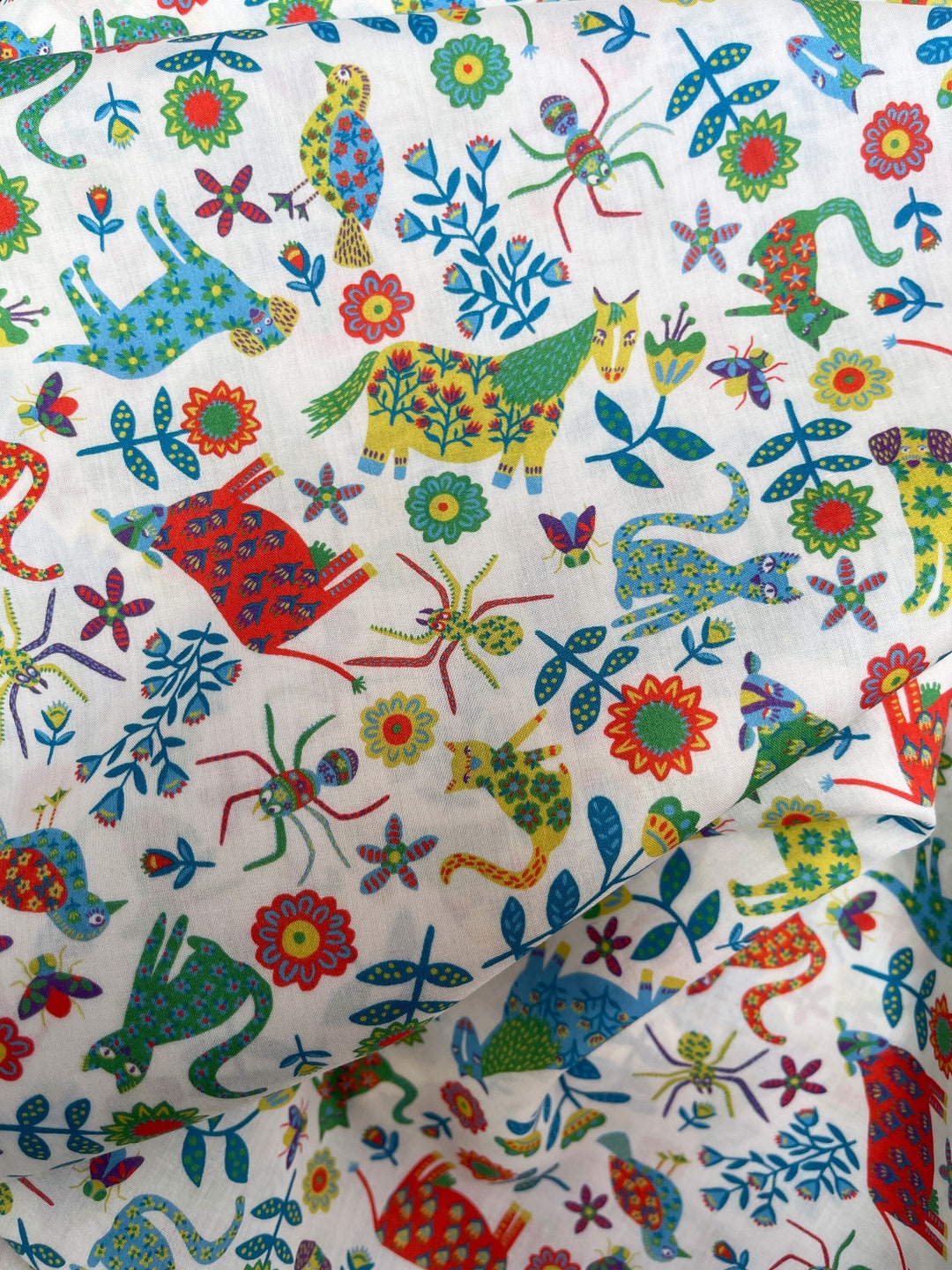 Liberty London Fabrics FOLK TAILS MULTI Tana Lawn Batist cotton - Etsy