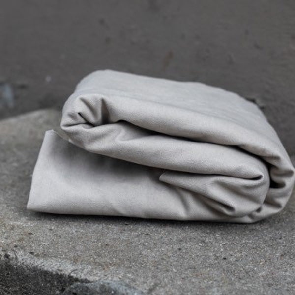 Heavy washed Canvas von mind the MAKER  (GREY MIST)