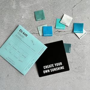 11. Edition #mehrEtikette – 8 Webetiketten SUMMER von Prülla & Ännisews zum Einnähen