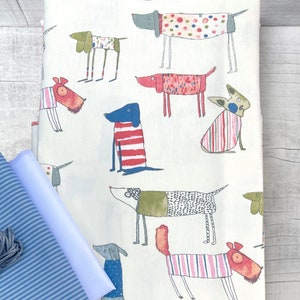 Decorative fabric Toto dogs COTTON or WAX FABRIC to choose from image 10