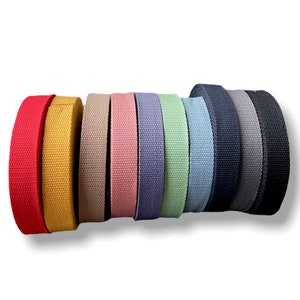 Webbing 2.5 cm SOFT cotton-polyester mix