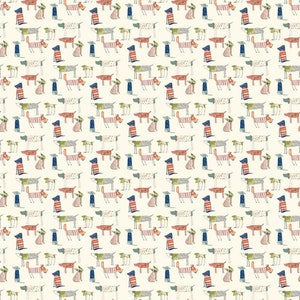 Decorative fabric Toto dogs COTTON or WAX FABRIC to choose from image 6