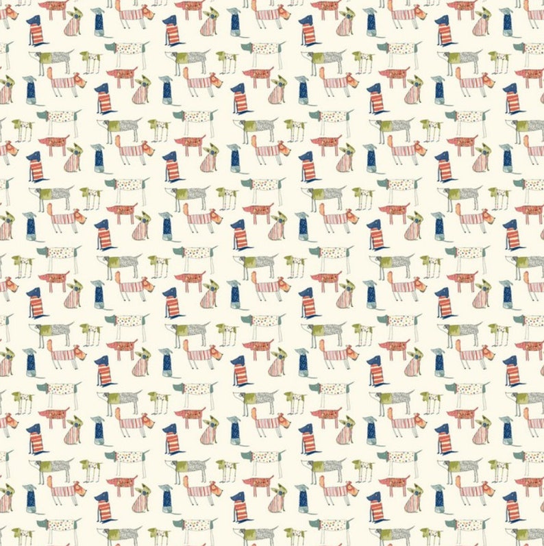 Decorative fabric Toto dogs COTTON or WAX FABRIC to choose from image 6