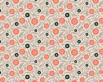 Floral Disguise - Rain Baumwolle COTTON + STEEL - Kollektion: Savanna