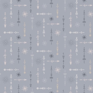 Baumwollstoff Serendipity&#39;s Symphony - Celestial Discovery - Moonstone COTTON + STEEL
