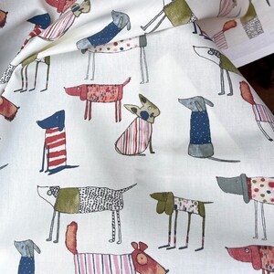 Decorative fabric Toto dogs COTTON or WAX FABRIC to choose from image 8