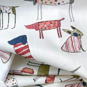 Decorative fabric Toto dogs COTTON or WAX FABRIC to choose from image 5