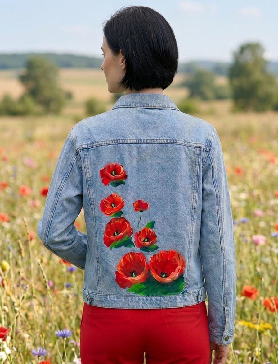 Poppy Jean Jacket - Etsy