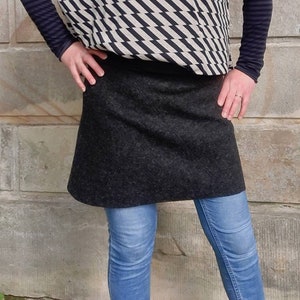 Walk skirt anthracite gray mottled