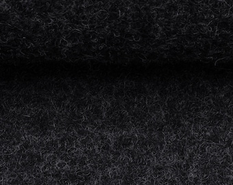 Walkloden wool walk anthracite 100% virgin wool walk by the meter gray