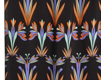 Viscose Atelier Jupe Art Deco Flowers 1.60 m