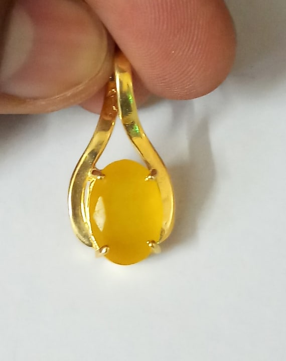 Yellow sapphire cheap pendant designs
