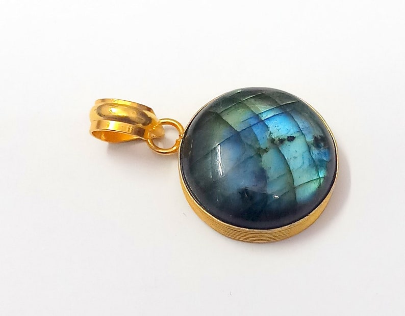 Create Handmade Gold Plated Designer Pendant Labradorite Pendant Jewellry Pendant Beautiful Pendant Fashion Pendant